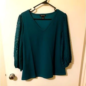 BYDesign, size Large, green, blouse